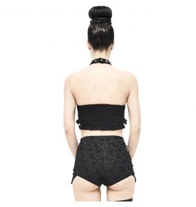 Black 'Iona' Hot Pants