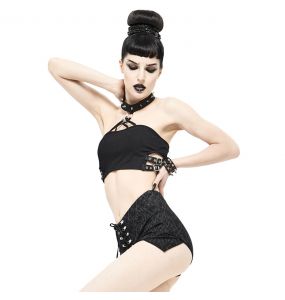 Black 'Iona' Hot Pants