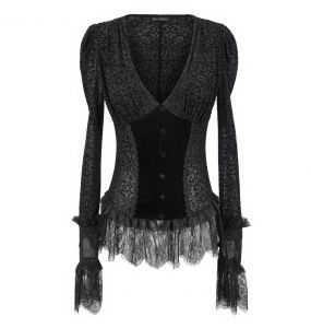 Black 'Lavinia' Blouse