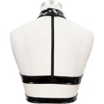 Sexy 'Fetishista' Top in Black Patent Faux Leather