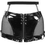 Sexy Black Faux Leather 'Fetishista' Hot Pants