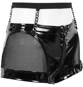 Sexy Black Faux Leather 'Fetishista' Hot Pants