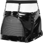 Sexy Black Faux Leather 'Fetishista' Hot Pants