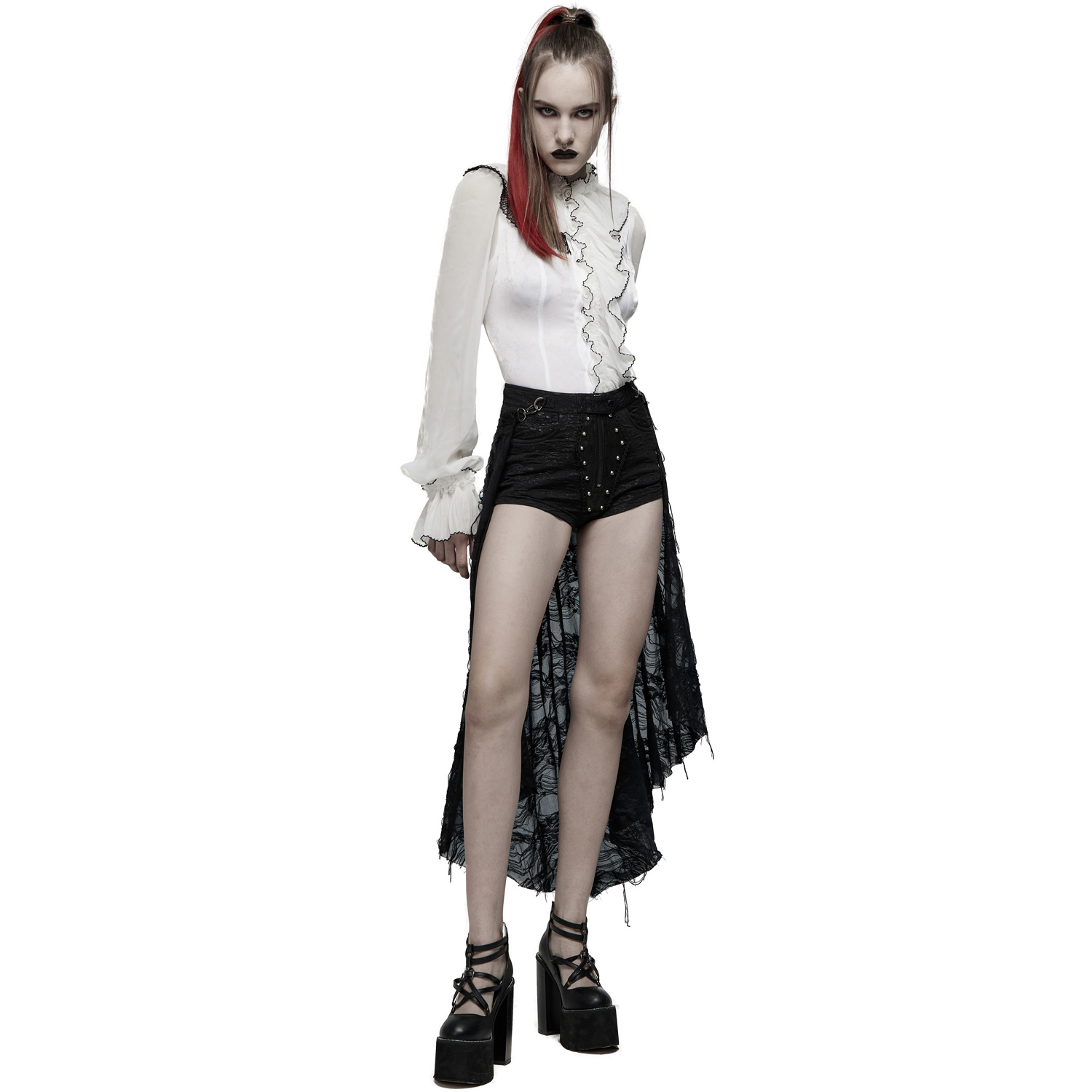 Madgirl Shorts Skirt & Legwarmers Set by PUNK RAVE brand