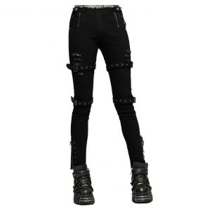 Yubnlvae Womens Casual Pants Women'S Cool Ultra Gathered Pants Gothic  Rocker Distressed Punk Tie Leggings Pants For Women Red 
