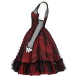 Red and Black 'Maelle' Dress