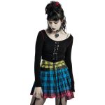 Pleated 'Punk Plaid' Mini-Skirt