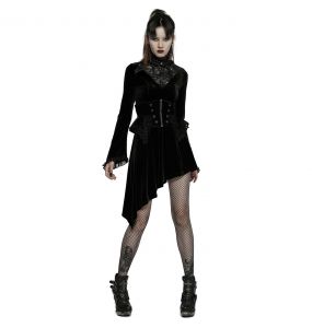  Zrayuler Womens Sexy Gothic Dress Women Lolita Black Vintage  Velvet Cocktail Party Lace Mesh Long Sleeve Goth (Black, S) : Clothing,  Shoes & Jewelry