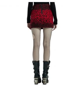 Red Leopard 'Hot Girl' Mini-Skirt