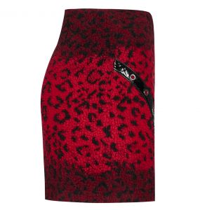 Red Leopard 'Hot Girl' Mini-Skirt