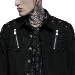 Black Denim 'Punk Ragged' Jacket