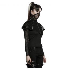 Black 'Goth Stylish' Mesh Mask