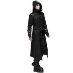 Black Hooded 'Scorpio' Men's Jacket-Coat