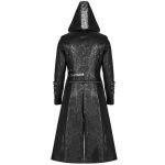 Black Hooded 'Scorpio' Men's Jacket-Coat