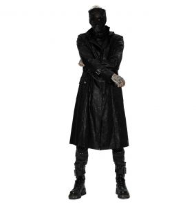 Black Twill 'Samhain' Coat