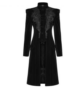 Punk Rave Gothic Women One-arm Long Sleeve Rivet Short Coat Black Soldier  Jacket