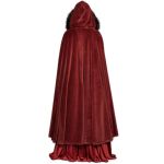 Red 'Orphelia' Long Cloak