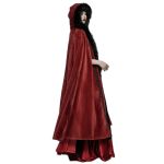 Red 'Orphelia' Long Cloak