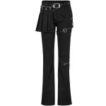 Pantalon Taille Mi Haute 'Lamia' avec Sur-jupe Noir