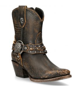 Moka New Rock West Ankle Boots