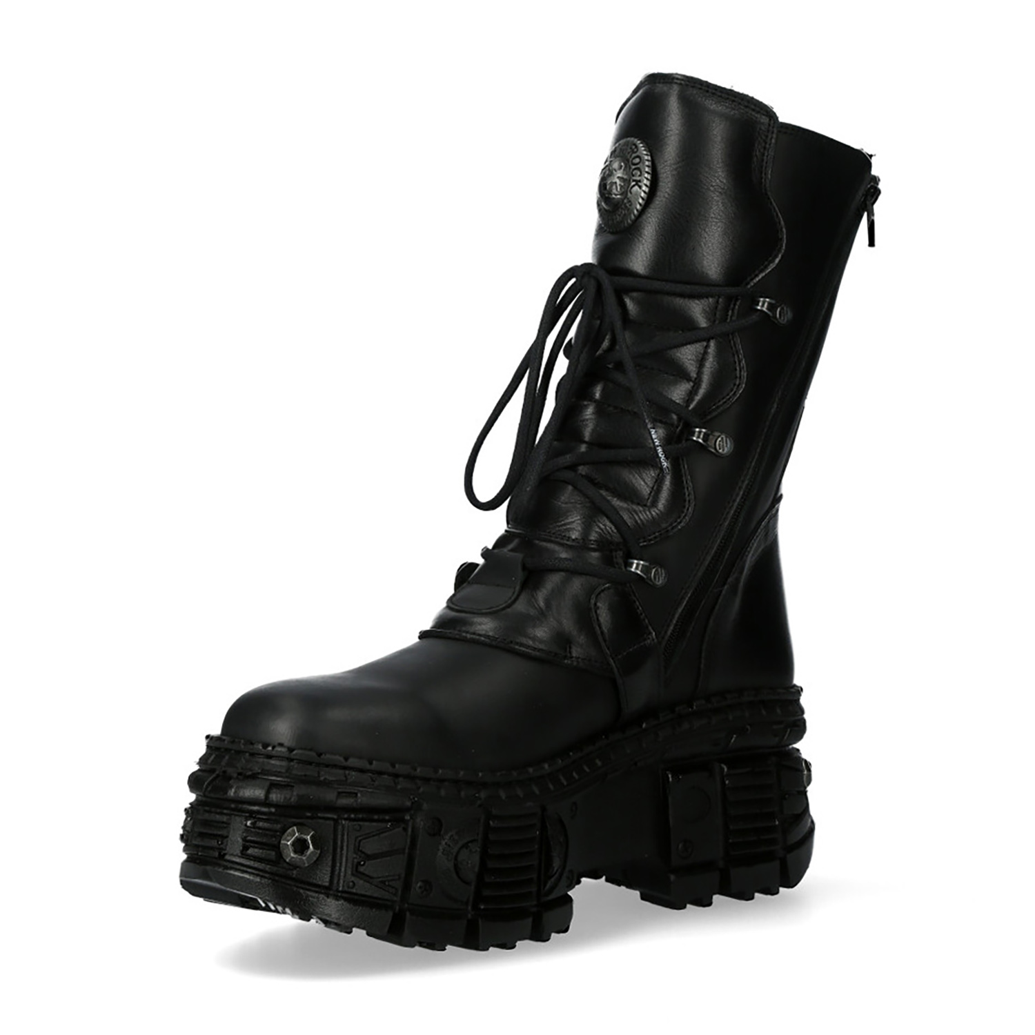 Black New Rock Tank Platform Boots M.WALL373-S11 • the dark store™
