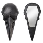 Black 'Raven Skull' Compact Mirror