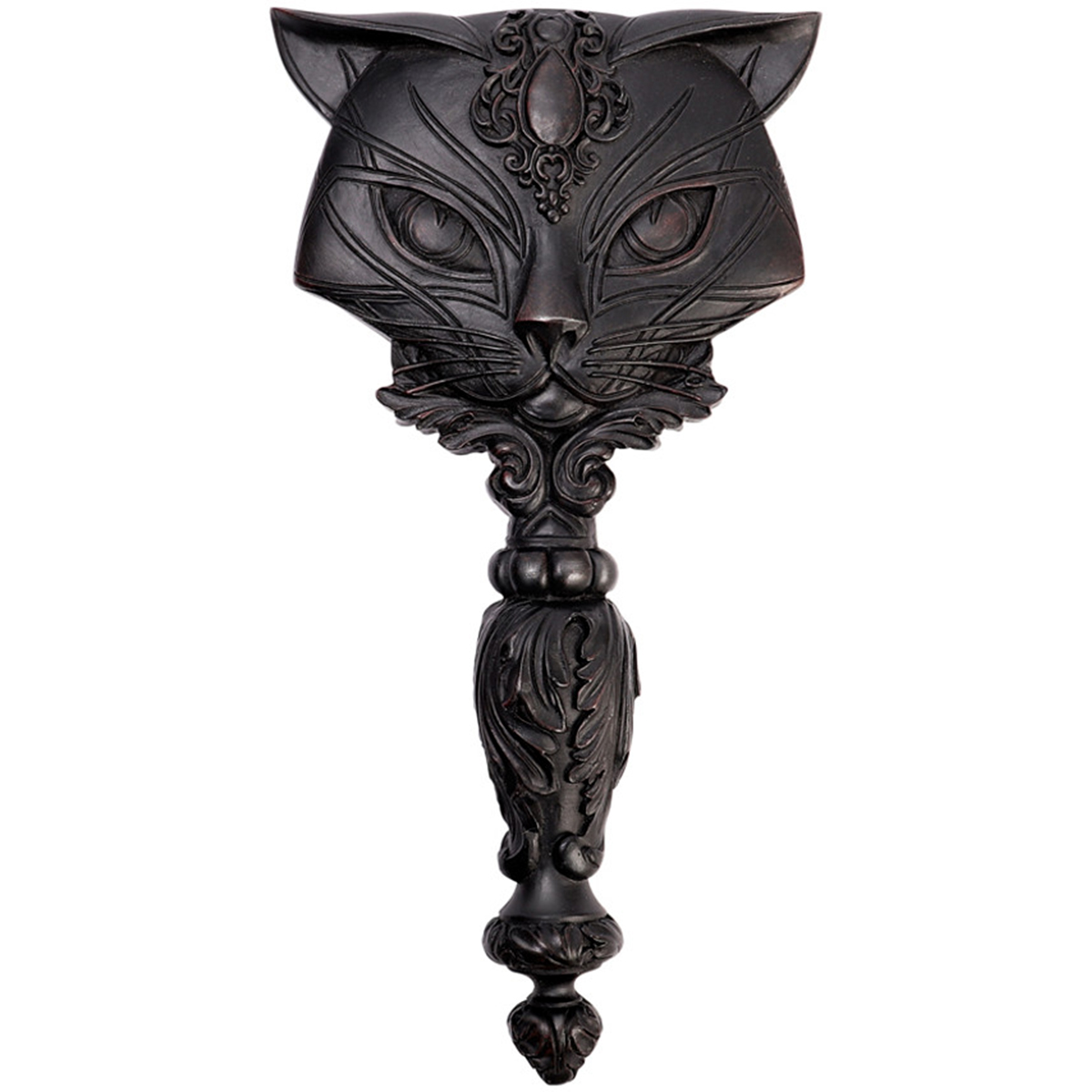 Black 'Sacred Cat' Hand Mirror • The Vault by Alchemy • the dark store™