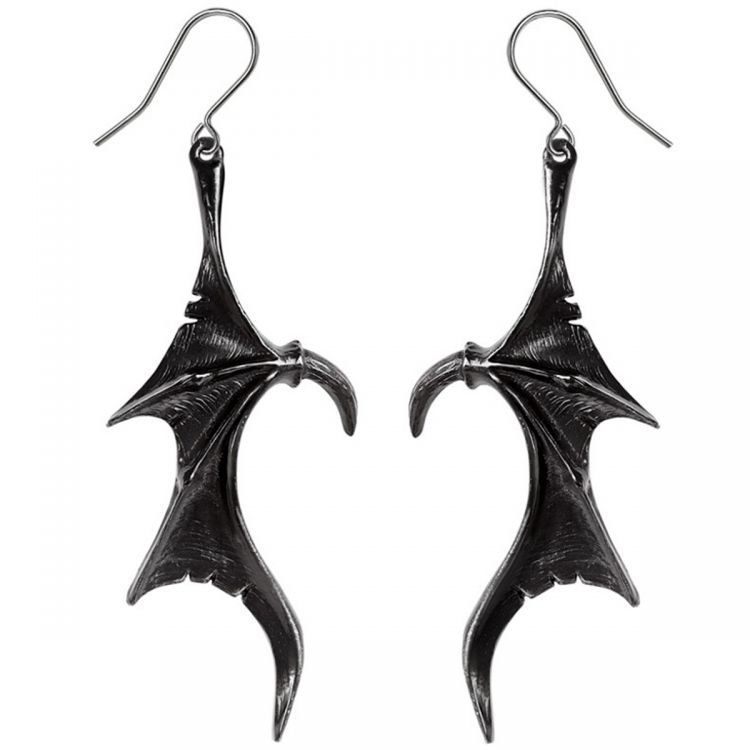 Boucles d'Oreilles 'Wings of Midnight'