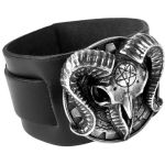 Black Gears of Aiwass Leather Wriststrap