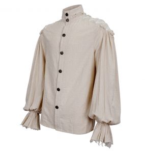 Chemise 'Ishmael' Blanc Cassé