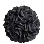 Boule Décorative à Suspendre 'Black Roses'