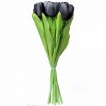 Black Tulips Bunch of 9 Heads