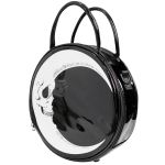 Black and White 'Skull Moon' Round Bag