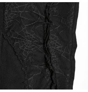 Pantalon 'Punk Spider Mesh' Noir