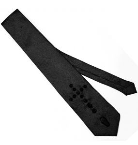 Black Goth Cross Tie