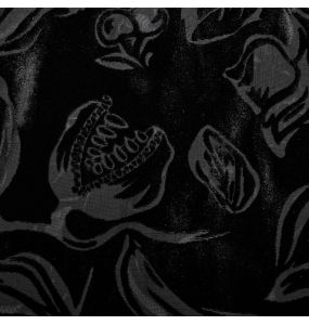 Chemise 'Piranha' en Velours Noir