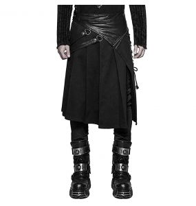 Punk Rave Men's Black Vintage Gothic Punk Assassin's Creed Mask Shirt Skirt  Costume Suit (X-Large) : : Clothing, Shoes & Accessories