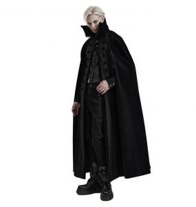 Black 'Vlad' Long Cape