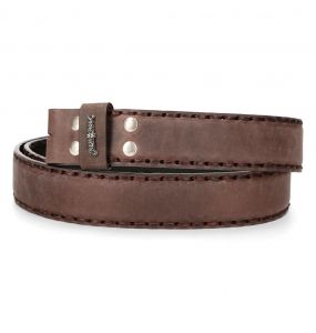 Brown Gallia Leather New Rock Belt
