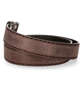 Brown Gallia Leather New Rock Belt