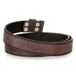 Brown Gallia Leather New Rock Belt