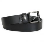 Ceinture New Rock en Cuir Timber Noir