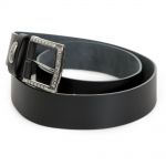 Ceinture New Rock en Cuir Timber Noir