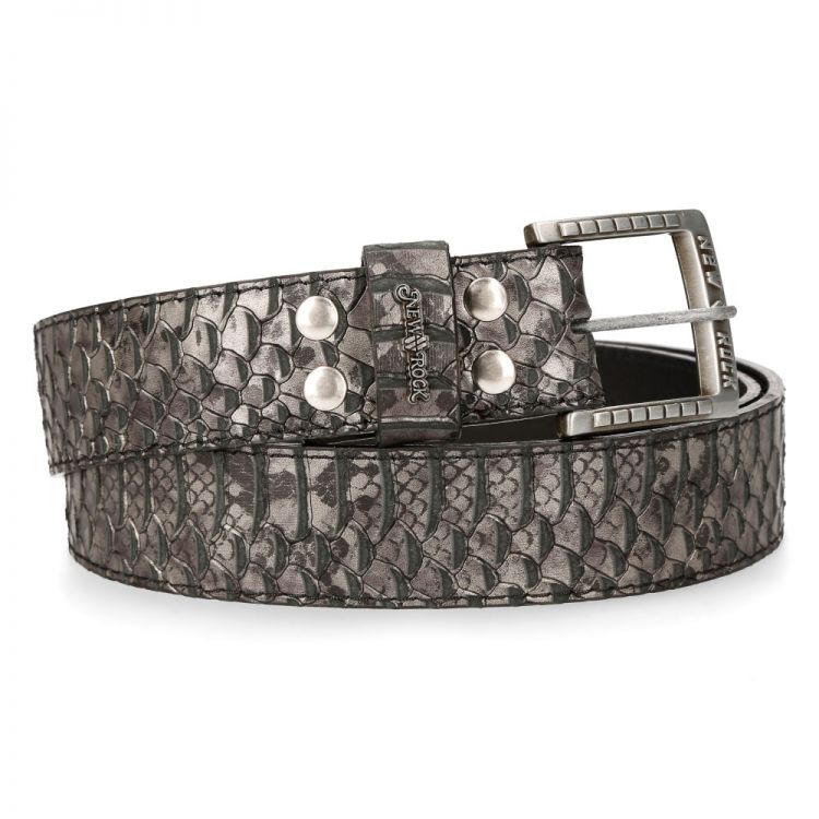 Steel Snake Leather New Rock Belt