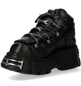 Chaussures New Rock Metallic Tower Noires