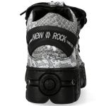 Chaussures New Rock Wall Grises et Noires