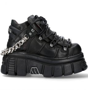 Black Itali New Rock Metallic Shoes M.106-S1 • the dark store™