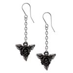 Boucles d'Oreilles 'Black Rose'