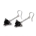 Boucles d'Oreilles 'Black Rose'