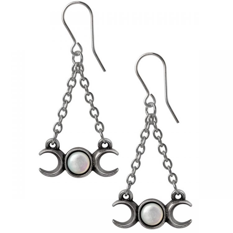 Boucles d'Oreilles 'Wiccan Moon'